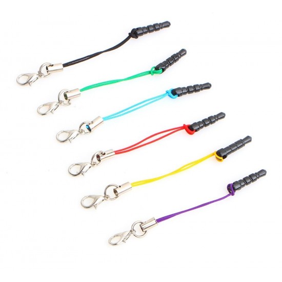 3.5mm Dust Plug Lanyard Clasp Earphone Jack Plug for iPhone Samsung Xiaomi