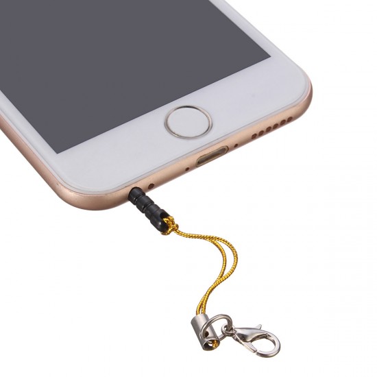 3.5mm Dust Plug Lanyard Clasp Earphone Jack Plug for iPhone Samsung Xiaomi