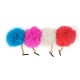 3X3.5mm Fur Ball Hangings Pendant Dustproof Plug For Mobile Phone