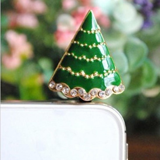 3x Christmas Gift Tree Cell Phone Anti Dust Plug For Mobile Phone 3x Christmas Gift Tree Cell Phone Anti Dust Plug For Mobile Phone