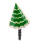 3x Christmas Gift Tree Cell Phone Anti Dust Plug For Mobile Phone