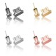 Aluminum Android Dust Plug Set Micro USB Port + Earphone Jack Plugs Sim Card Needle For Smartphone