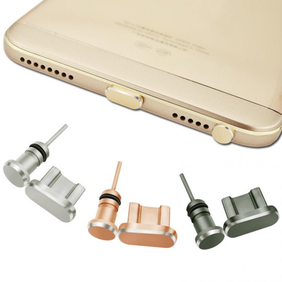 Aluminum Android Dust Plug Set Micro USB Port + Earphone Jack Plugs Sim Card Needle For Smartphone Aluminum Android Dust Plug Set Micro USB Port + Earphone Jack Plugs Sim Card Needle For Smartphone