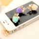 Earphone Port Metal Dust Plug 3.5mm Dustproof Resin Flower For Mobile Phone iPhone 6 Xiaomi Earphone Port Metal Dust Plug 3.5mm Dustproof Resin Flower For Mobile Phone iPhone 6 Xiaomi