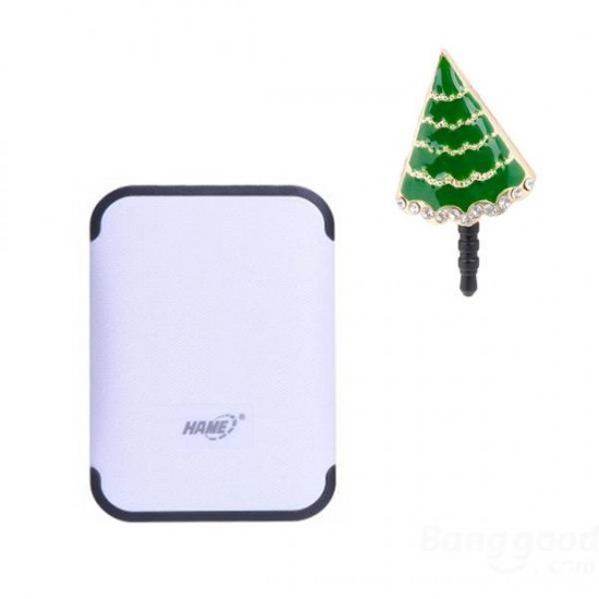 HAME 6600mAh Portable Power Bank + Christmas Anti Dust Plug HAME 6600mAh Portable Power Bank + Christmas Anti Dust Plug
