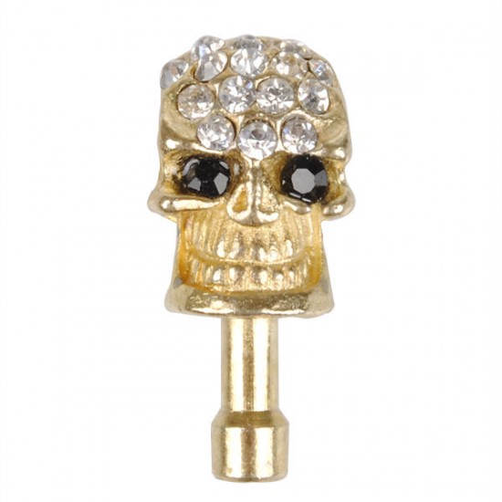 Halloween 3.5mm Diamond Skull Dust Plug Earphone Plug For Cell Phone Halloween 3.5mm Diamond Skull Dust Plug Earphone Plug For Cell Phone