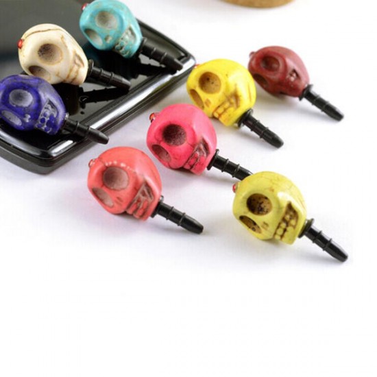 Halloween Gift Skull Dustproof Plug For Mobile Phone