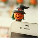 Halloween Pumpkin Flashlight Dustproof Plug for Mobile Phone