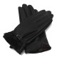 Women's Winter Warm PU Leather Click Touch Screen Magic Gloves