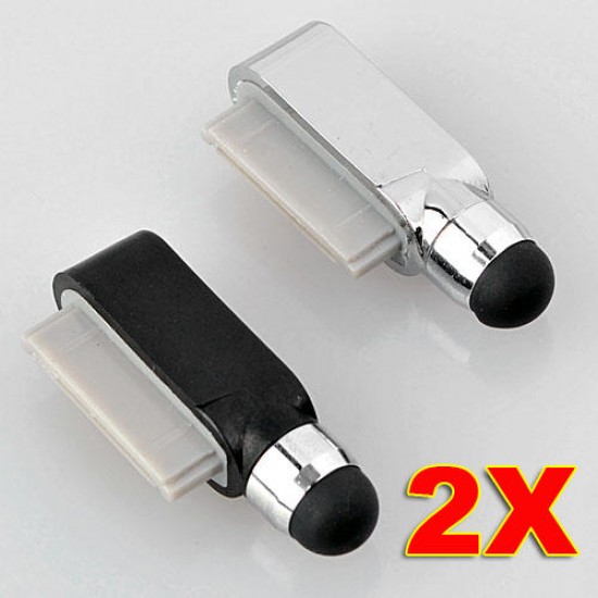 2x Stylus Pen for iPhone 3 4G iPod Touch iPad Dust Cap