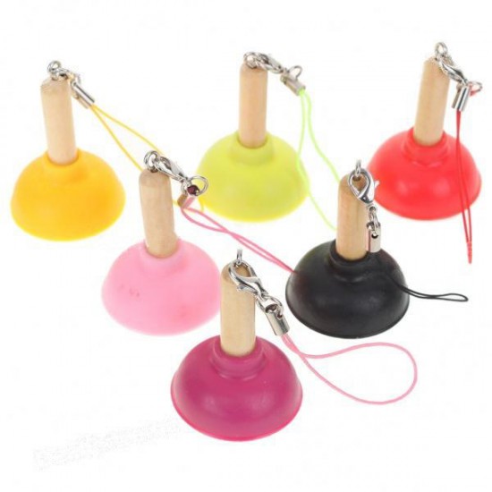 Mini Toilet Plunger Silicone Stand Holder for Digital Devices