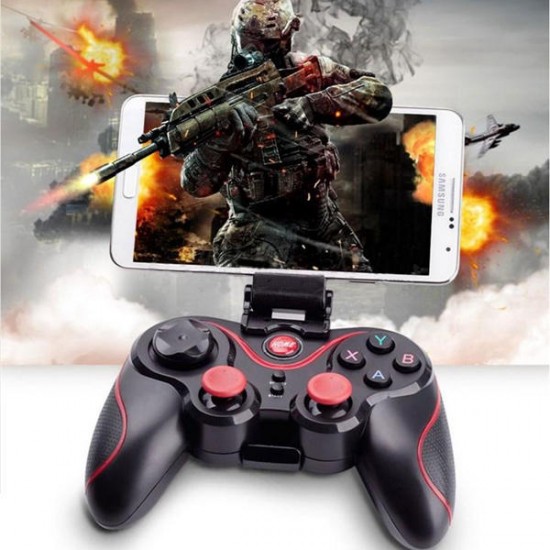 Bakeey Wireless Bluetooth 3.0 Gamepad Joystick Game Controller+Holder+Receiver for Phone Tablet