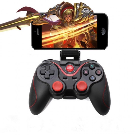 Bakeey Wireless Bluetooth 3.0 Gamepad Joystick Game Controller+Holder+Receiver for Phone Tablet