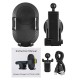 10W Fast Qi Wireless Charge Adjustable Windshield Dashboard Holder Car Mount for Mobile Phone