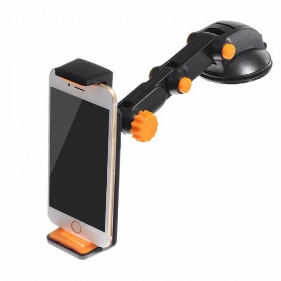 2-in-1 360° Scalable Car Dashboard Sucker Mount Holder Stand For Smartphone Tablet PC Navigator