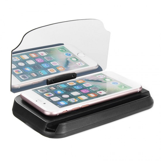 2 in 1 HUD Head Up Display Navigation Car GPS Phone Mount Bracket Holder for iPhone Samsung Xiaomi