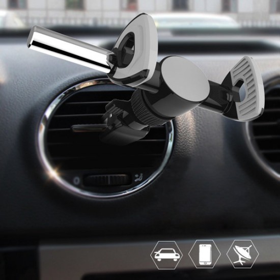 360 Degree Adjustable Universal Mini Car Air Vent Mount Holder for Phone 3.5-6 inch