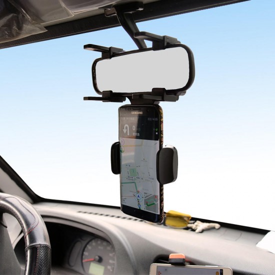 Bakeey™ Upgraded 360 Degree Rotation Fixed Rearview Mirror Car Mount Holder for Mobile Phone Bakeey™ Upgraded 360 Degree Rotation Fixed Rearview Mirror Car Mount Holder for Mobile Phone