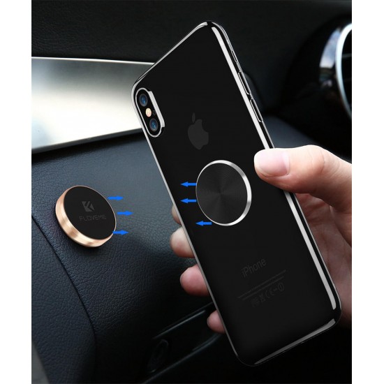 Floveme 1PCS Ultra Thin Strong Adhesive Metal Plate Accessory for Magnetic Car Phone Holder Stand