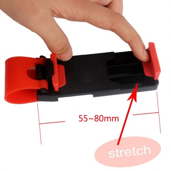 Universal Mobile Phone Stand Holder Mount Clip Buckle Socket on Car Steel Ring Wheel for iPhone 6 Plus