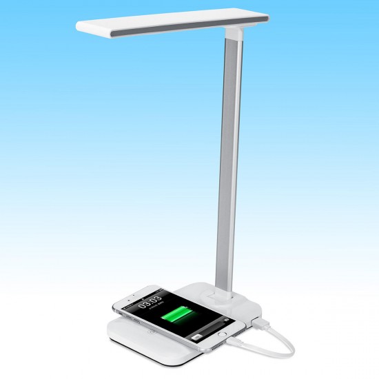 2 In 1 Qi Wireless Charger Fast Charging Pad+Desk Foldable LED Lamp For iPhone Samsung Huawei Xiaomi Qi-enabled Devices
