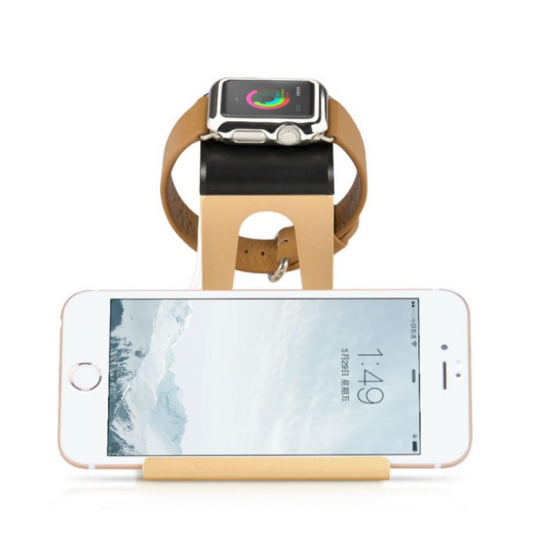 2 in 1 Multi-function Charging Holder Aluminum Alloy Phone Stand for iPhone iPad iwatch Xiaomi 2 in 1 Multi-function Charging Holder Aluminum Alloy Phone Stand for iPhone iPad iwatch Xiaomi