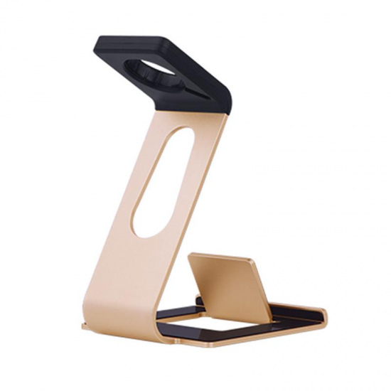 2 in 1 Multi-function Charging Holder Aluminum Alloy Phone Stand for iPhone iPad iwatch Xiaomi 2 in 1 Multi-function Charging Holder Aluminum Alloy Phone Stand for iPhone iPad iwatch Xiaomi