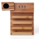 M.Way 3 in 1 Wooden 3 USB Charging Ports Bracket Desktop Phone Holder Stand for Smartphone Apple Watch