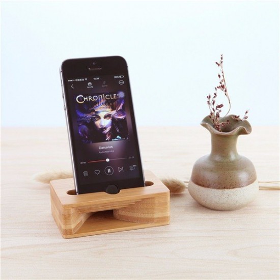Universal Wooden Phone Stand Amplifier Mobile Bracket Lazy Holder for under 5.5-inch Smartphone Universal Wooden Phone Stand Amplifier Mobile Bracket Lazy Holder for under 5.5-inch Smartphone