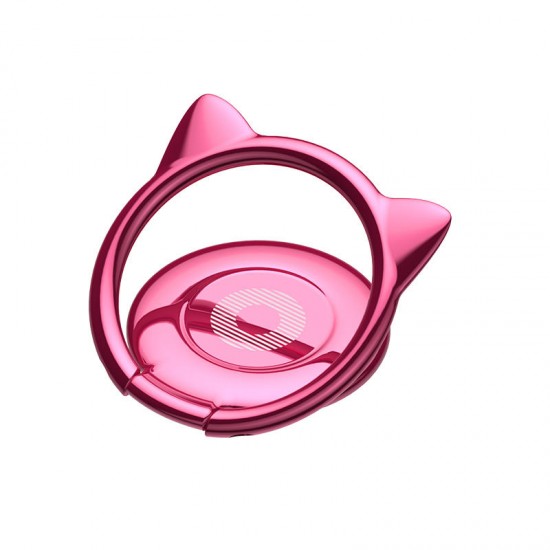 Baseus Cat Ear Portable Metal Ring Bracket Finger Ring Holder Phone Stand for iPhone Samsung Xiaomi