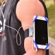Flexible Soft Silicone Running Arm Bag Portable Sports Phone Case Arm Belt for under 6 inche Phone