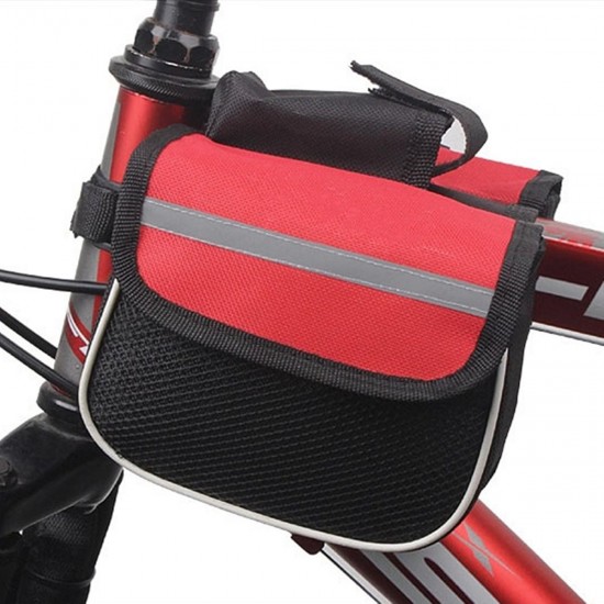 Bicycle Bike Front Frame Tube Mobile Phone Pannier Saddle Bag Case Holder Pouch