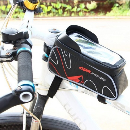 CBR Mobile Phone Package Touch Screen Bicycle Bike Frame Bag for 6.0 inch or less phone