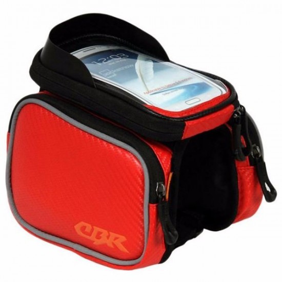 CBR Universal Touch Screen Waterproof Bag Saddle Bag Mountain Bike Bag for under 6 inch Smartphone