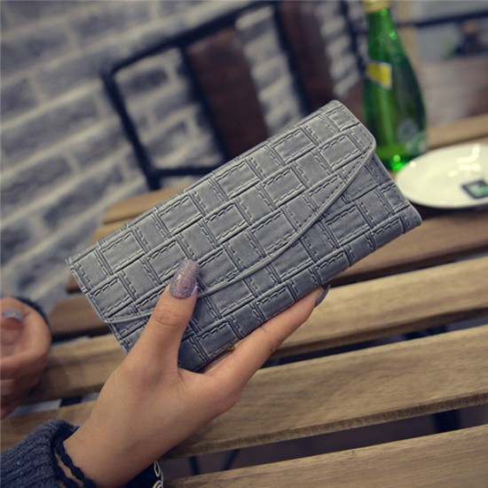 16 Card Slot Three-folded External Card Bag PU Leather Phone Wallet For Phone Under 5.5-inch