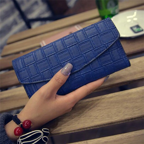 16 Card Slot Three-folded External Card Bag PU Leather Phone Wallet For Phone Under 5.5-inch