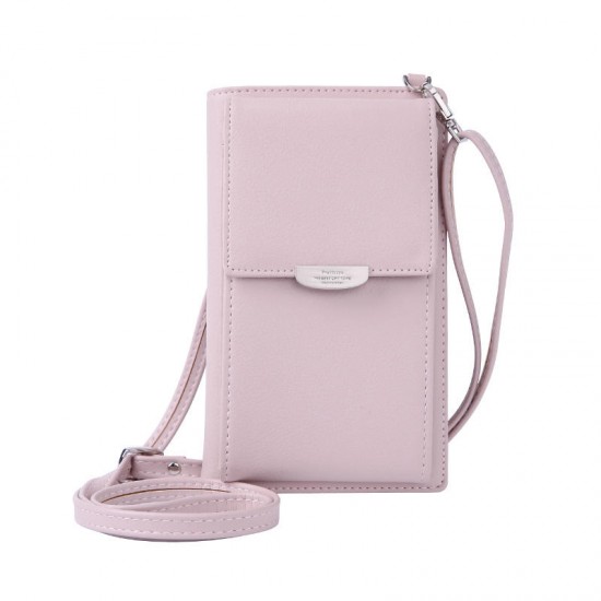 Bakeey Women Large Capacity PU Leather Crossbody Shoulder Bag Wallet for iPhone Xiaomi Cell Phone Under 5.5 Bakeey Women Large Capacity PU Leather Crossbody Shoulder Bag Wallet for iPhone Xiaomi Cell Phone Under 5.5