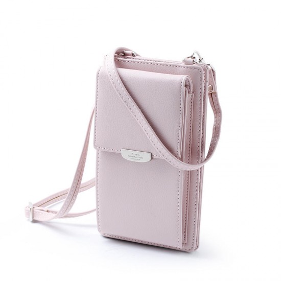 Bakeey Women Large Capacity PU Leather Crossbody Shoulder Bag Wallet for iPhone Xiaomi Cell Phone Under 5.5 Bakeey Women Large Capacity PU Leather Crossbody Shoulder Bag Wallet for iPhone Xiaomi Cell Phone Under 5.5