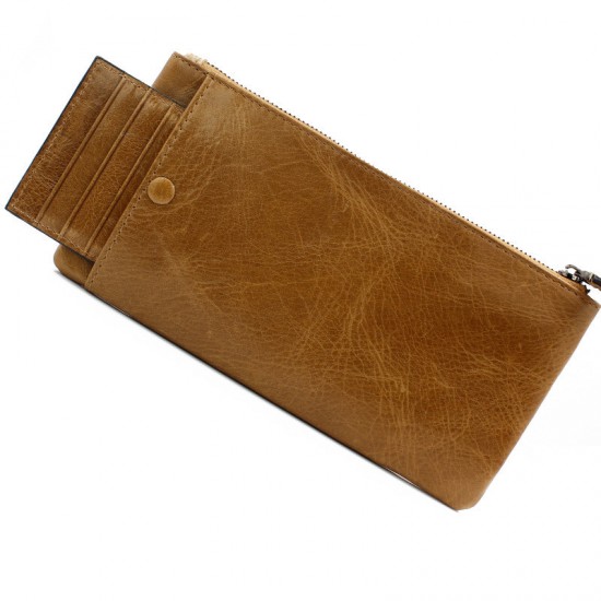 CaseMe Simple Vertical Zipper Multifunctional Card Slots Wallet Bag For 5.5 Inch Smartphone
