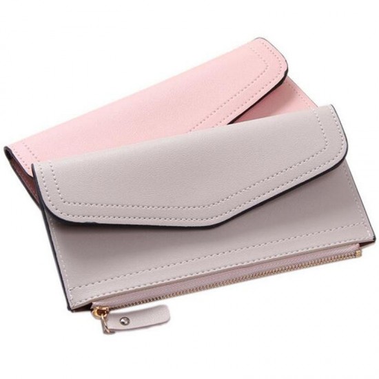 Fashion Lady Women PU Leather Clutch Wallet Long Card Holder Case Purse Phone Bag