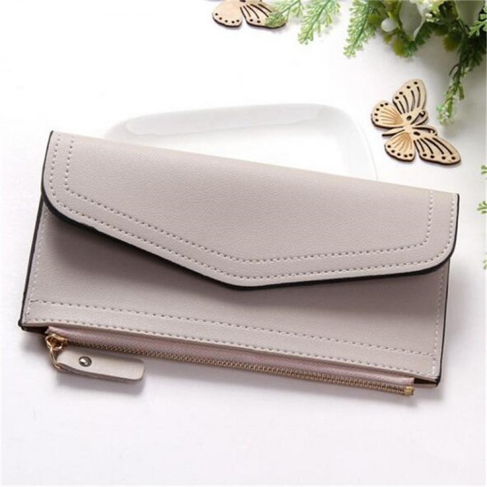 Fashion Lady Women PU Leather Clutch Wallet Long Card Holder Case Purse Phone Bag