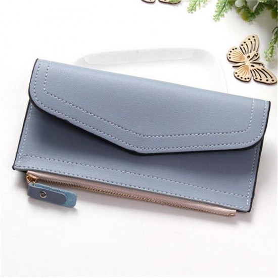 Fashion Lady Women PU Leather Clutch Wallet Long Card Holder Case Purse Phone Bag