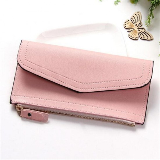 Fashion Lady Women PU Leather Clutch Wallet Long Card Holder Case Purse Phone Bag