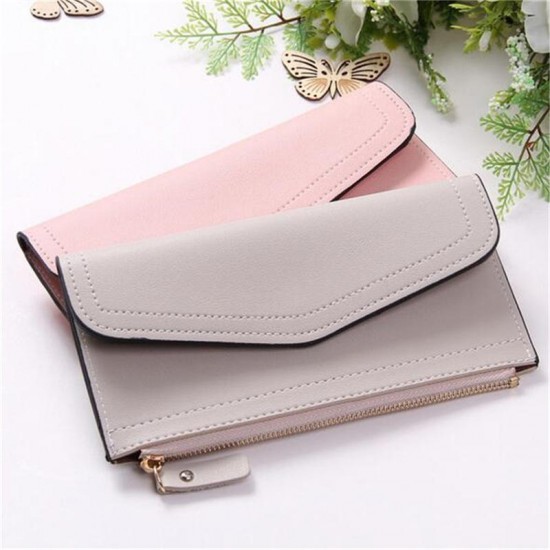 Fashion Lady Women PU Leather Clutch Wallet Long Card Holder Case Purse Phone Bag