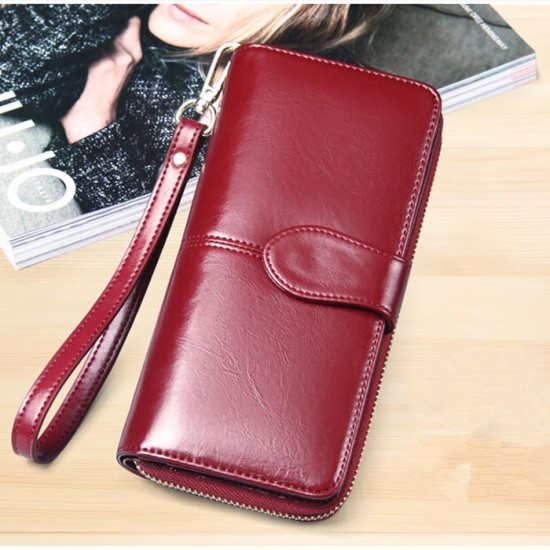 Floveme Fashion Woman PU Zipper Wallet Bag Multifunctional Purse for Samsung Xiaomi Mobile Phone