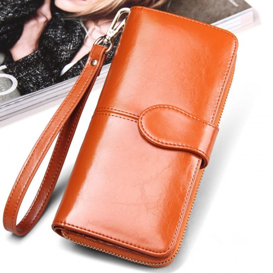 Floveme Fashion Woman PU Zipper Wallet Bag Multifunctional Purse for Samsung Xiaomi Mobile Phone