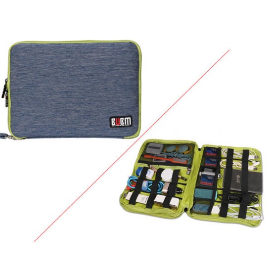 BUBM DIS-DXL Portable Hanging Stripe Large Capacity Digital Accessories Storage Bag