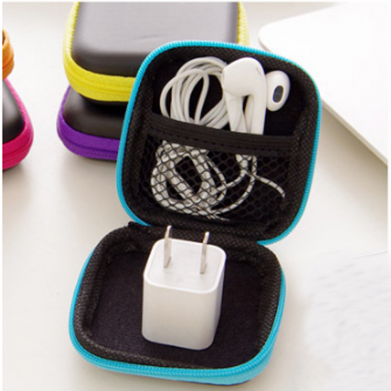 Pocket Mini Hard Case Holder Earphone Headphone Change Keys Coins Storage Bag