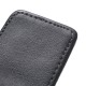 Black Universal PU Leather Magnetic Wallet  Waist Bag With Rotatable Clip For Phone Under 5.5 Inch