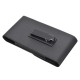 Black Universal PU Leather Magnetic Wallet Waist Bag With Clip For Phone From 5.7 to 6.3 Inch